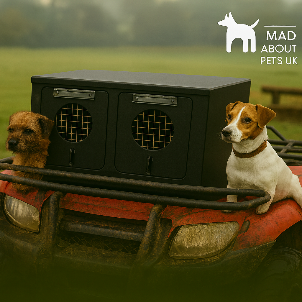 Quad / ATV Dog Boxes with free rubber matting, free delivery and 15% off this weekend Discount applied at checkout